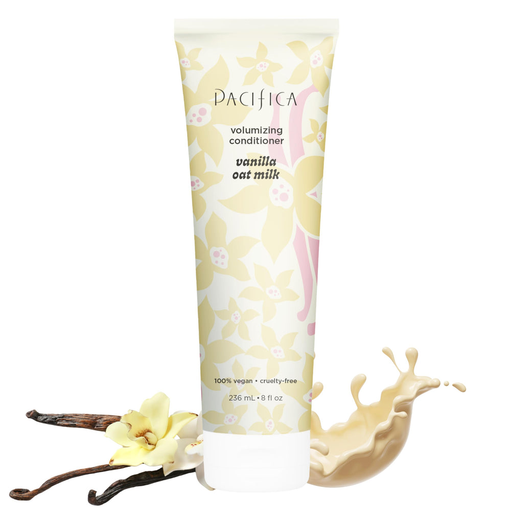 Pacifica Vanilla Oat Milk Conditioner aporta volumen al cabello fino.