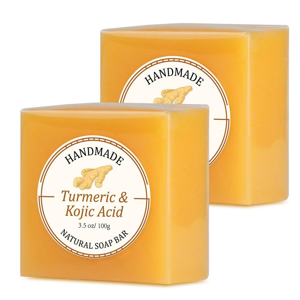 PALFICAB Jabon Curcuma Acido Kojico - espuma cremosa para rostro y cuerpo; ayuda a iluminar manchas