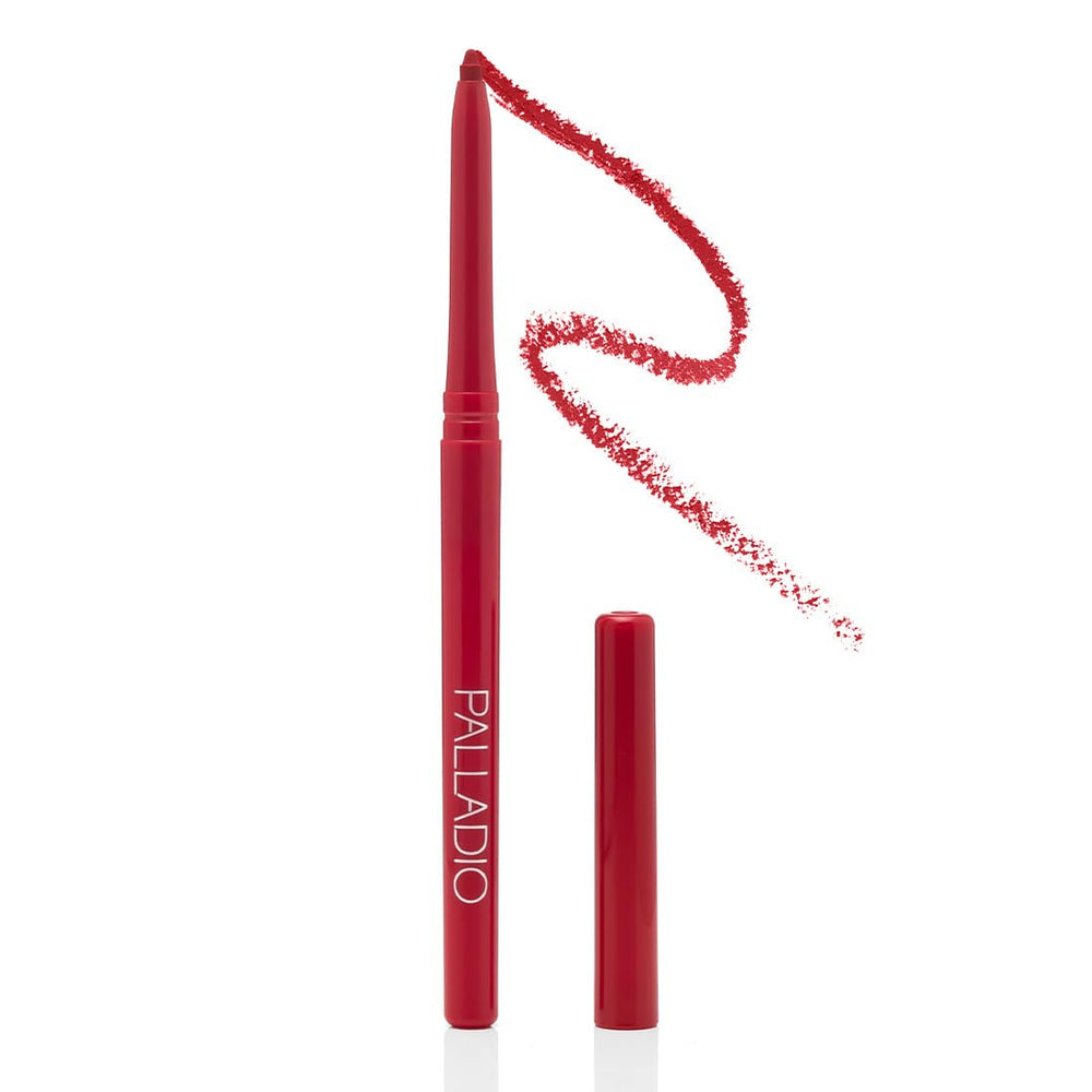 Delineador labial retráctil Palladio, fórmula impermeable para rojos intensos sin mancha