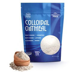 Palm and Plenty envase 16oz avena coloidal sin fragancia, ideal para piel sensible