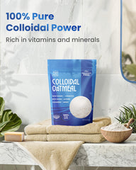 Palmandplenty textura polvo avena coloidal, polvo fino ideal para mezclas cosméticas