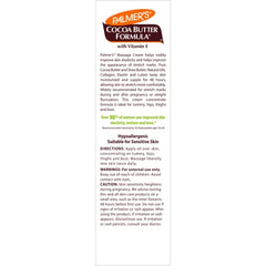 Close-up de ingredientes: manteca de cacao y karité para piel suave de Palmer's.