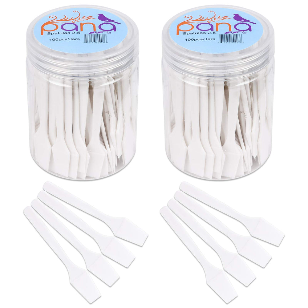 PANA espatula desechable blanca de 200 piezas para higiene al maquillar
