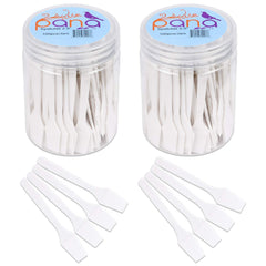 PANA espatula desechable blanca de 200 piezas para higiene al maquillar
