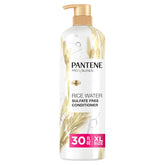 Pantene Condicionador Agua de Arroz en botella para cabello suave y nutrido.