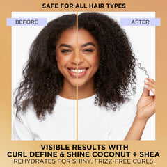 Pantene Miracles Curl Define y Shine: aplicación suave en cabello mojado.
