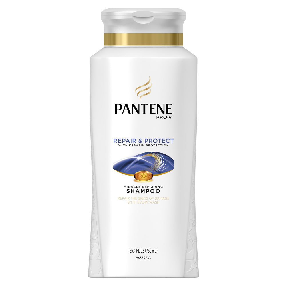 Pantene Pro-V Reparar y Proteger champú en botella de 750 ml para cuidado diario.