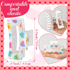 Pinza Pantide corazón diseño romantic para cabello, cómoda para uso diario.