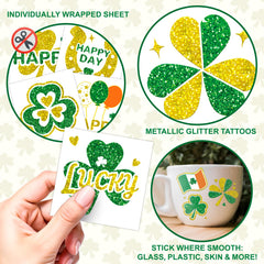 Tatuaje temporal PARTYWIND moneda de oro, ideal como detalle festivo del día patrio.