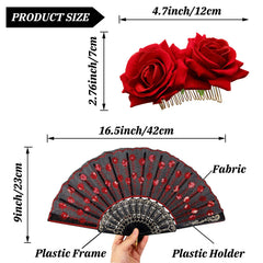 Patelai pinza rosa para cabello, detalle floral vibrante