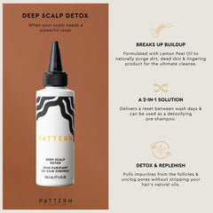 PATTERN Beauty Deep Scalp Detox, textura del suero, aplicación suave para el cuero cabelludo