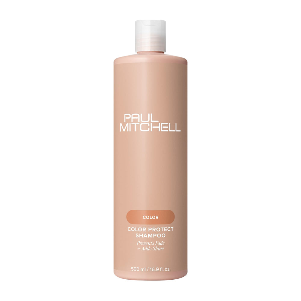 Paul Mitchell Color Protect Shampoo: botella frontal destaca protección del color.