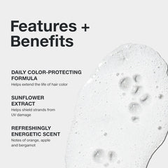 Paul Mitchell Color Protect Shampoo, protección UV, ayuda a evitar la decoloración por el sol.