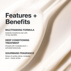 Paul Mitchell mascarilla 15‑en‑1, aroma vainilla crema para una experiencia sensorial.