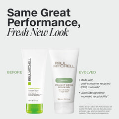 Paul Mitchell Straight Works Gel muestra textura sedosa para acabado suave