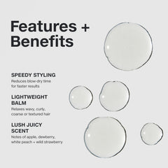 Paul Mitchell Super Skinny Relaxing Balm, textura del cabello: más manejable y brillante.