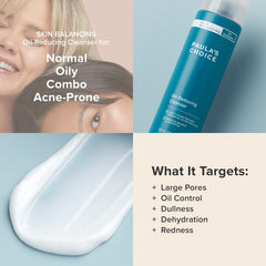 Paula's Choice SKIN BALANCING: espuma suave, elimina impurezas sin irritar la piel.
