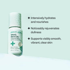 Textura ligera del serum Rescate Caracol que se absorbe rápidamente.