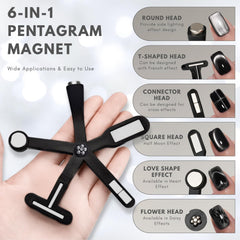 Pewosrid placas magneticas 5 disenos para estilos versátiles en uñas.