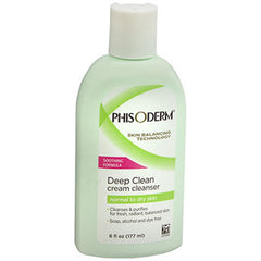 Phisoderm crema limpiadora profunda para piel normal a seca, limpia suavemente sin resecar