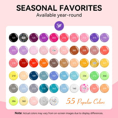 Colores gel Phoenixy 55 tonos vibrantes para uñas creativas