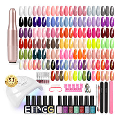 Phoenixy kit gel uñas 35 colores para crear estilos variados en casa.