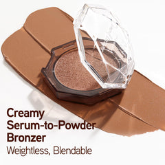 Bronceador Diamante de Physicians Formula: aplicación suave sin talco para piel sensible.