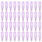 Broches de pelo PIDOUDOU en morado claro, set de 40 piezas para peinados diarios.