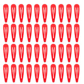 Clips de pelo metálicos rojos PIDOUDOU de 2 pulgadas para fijar peinados diarios.