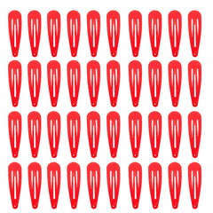 Clips de pelo metálicos rojos PIDOUDOU de 2 pulgadas para fijar peinados diarios.