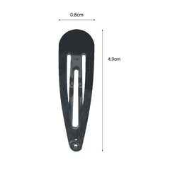 Paquete pidoudou de 40 pinzas metálicas negras para peinado rápido.