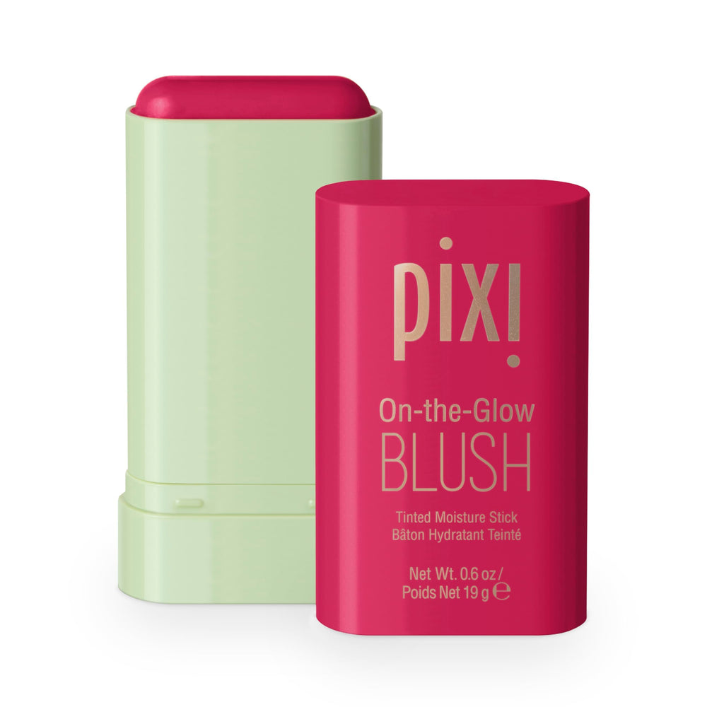 Pixi On-the-Glow Blush Ruby empaque compacto para retoques diarios.