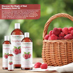 Plant Guru Aceite frambuesa rojo, aplicación facial suave y efectiva.