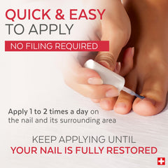 Poderm esmalte de uñas para cuidado del color, protege y favorece la reparación.