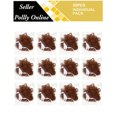 Polly Online malla elástica con borde, perfecta para moños duraderos.