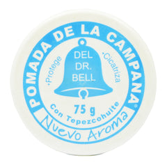 Pomada de la Campana en tarro multipropósito para hidratación suave de la piel.
