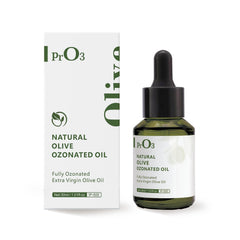 PrO3 Aceite de Oliva Ozono, botella con gotero para aplicación suave en la piel