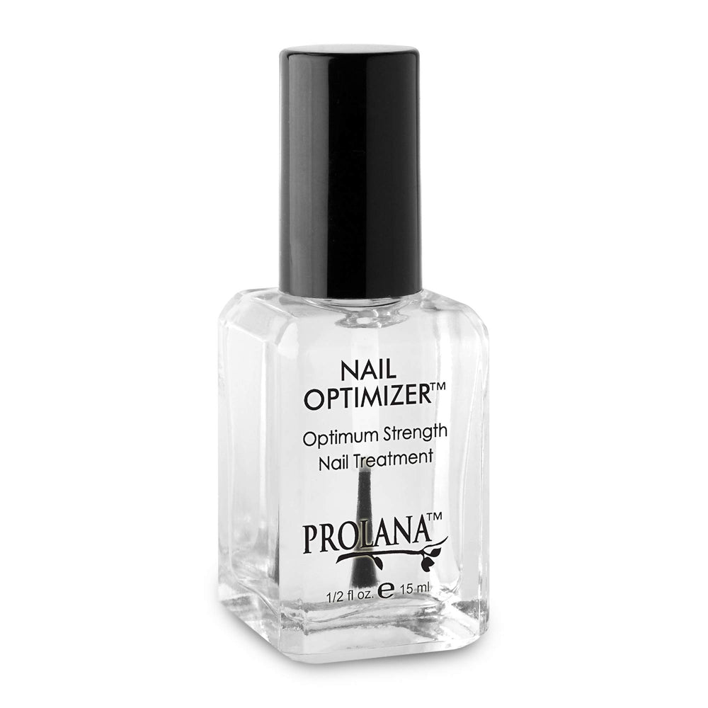 Prolana Nail Optimizer – botella con fórmula fortalecedora para uñas débiles.