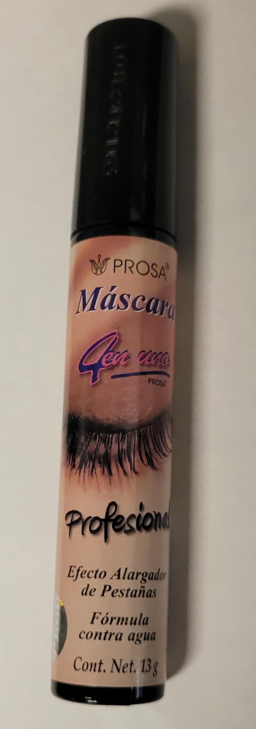 PROSSA Mascara 4 en 1 con pincel profesional para volumen y definición