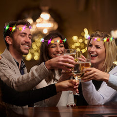 PTHTECHUS corona iluminada para fiestas, destaca en celebraciones con luz suave.