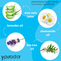 PURA D'OR Awakening: lavanda y árbol de té, aroma calmante.