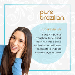 Pure Brazilian acondicionador sin enjuague salón en casa para resultados profesionales.