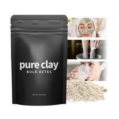 PURE CLAY arcilla bentonita azteca polvo para mascarillas faciales y baños desintoxicantes.