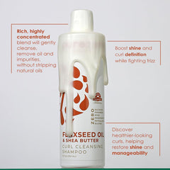 Purezero acondicionador con aceite de lino y manteca de karité, rizos hidratados.