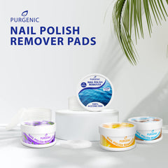 Purgenic almohadillas prehumectadas para uñas limpias y suaves.