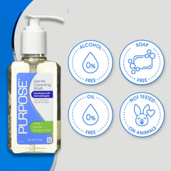 Piel limpia y fresca tras usar Purpose Gentle Wash