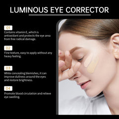 Textura cremosa del Corrector para Ojos Qawnfy, suave al tacto