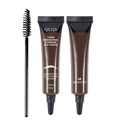 QCQX gel cejas 3D Brunette con tinte resistente para un acabado definido.