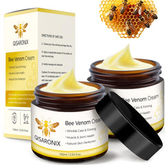 QISARONIX crema veneno de abeja en empaque de dos unidades para cuidado diario