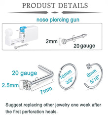 Punzon nasal QWALIT 20ga 7mm-2mm para perforación precisa.